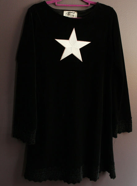 Whimsigoth 90's Vintage Star Dress / One of a Kind