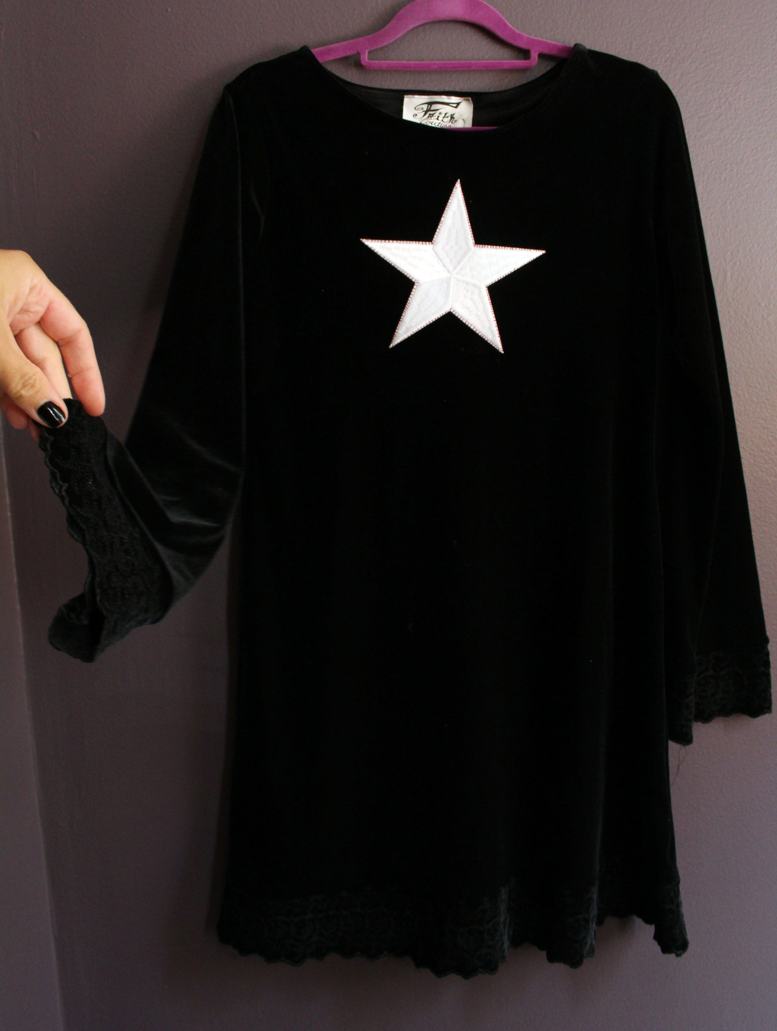 Whimsigoth 90's Vintage Star Dress / One of a Kind