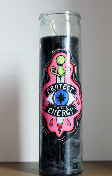Protect Your Energy 7 Day Candle in Black (only one)