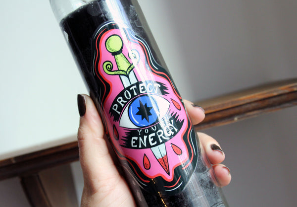 Protect Your Energy 7 Day Candle in Black (only one)