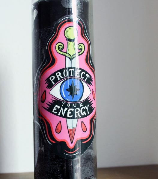 Protect Your Energy 7 Day Candle in Black (only one)