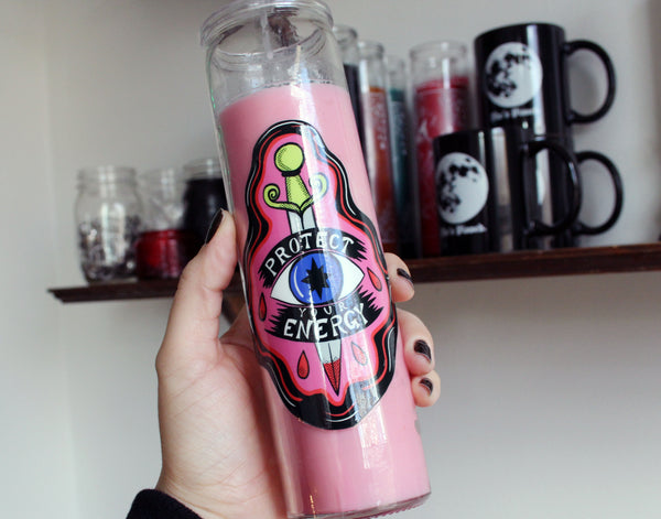 Protect Your Energy 7 Day Candle in Pink (only one)