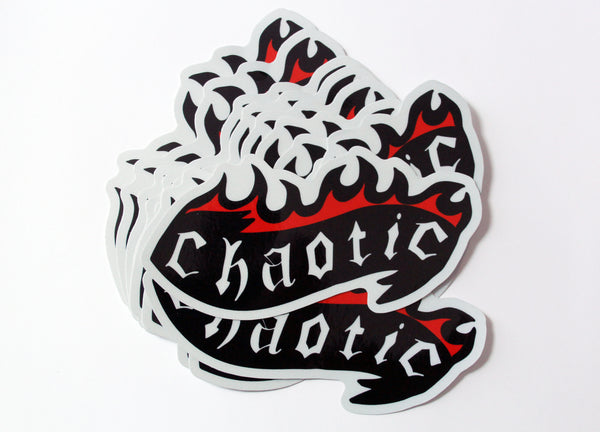 Chaotic Metallic Vinyl Sticker