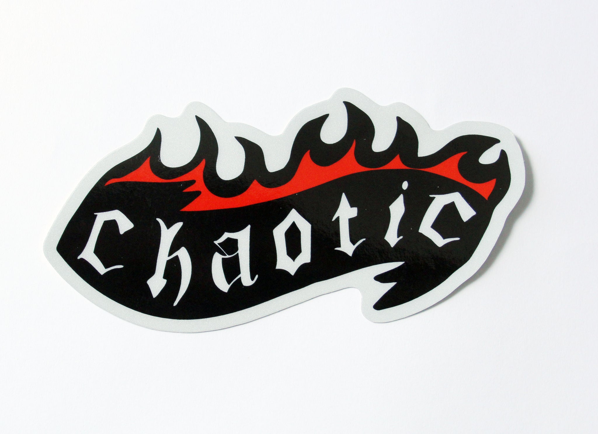 Chaotic Metallic Vinyl Sticker