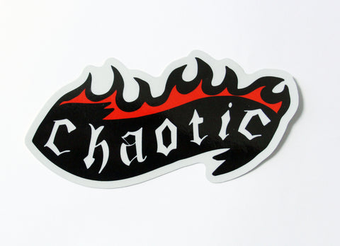 Chaotic Metallic Vinyl Sticker