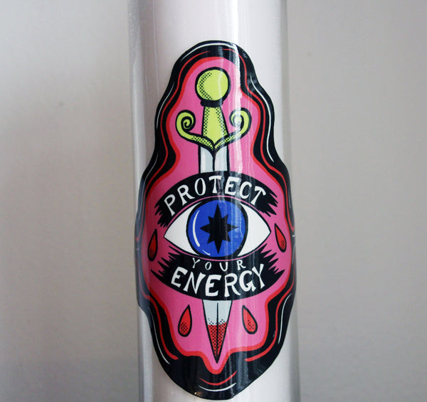 Protect Your Energy 7 Day Candle in White