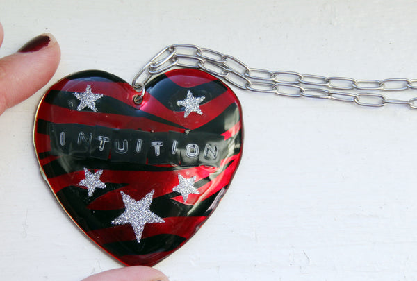 INTUITION Up-cycled Heart Necklace