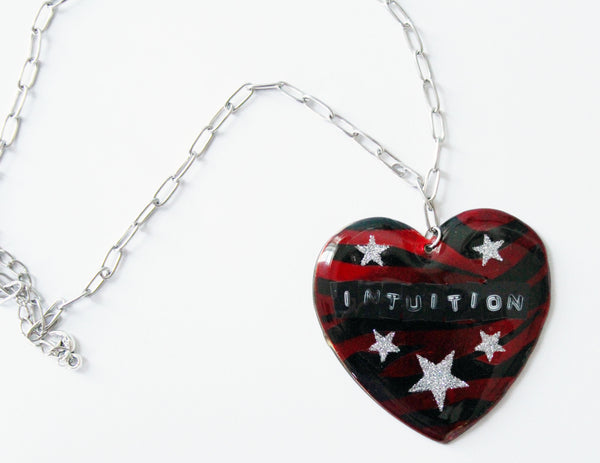 INTUITION Up-cycled Heart Necklace