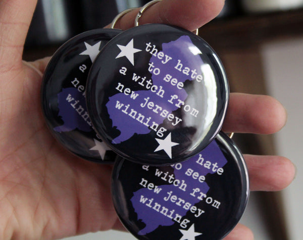 The Hate to See a Witch from New Jersey Winning Keychain Bottle Opener