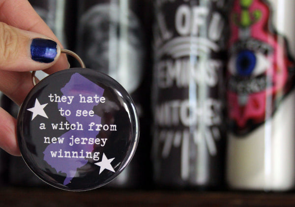 The Hate to See a Witch from New Jersey Winning Keychain Bottle Opener