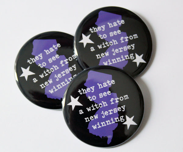 They Hate to See a Witch from NJ Winning Fridge Magnet