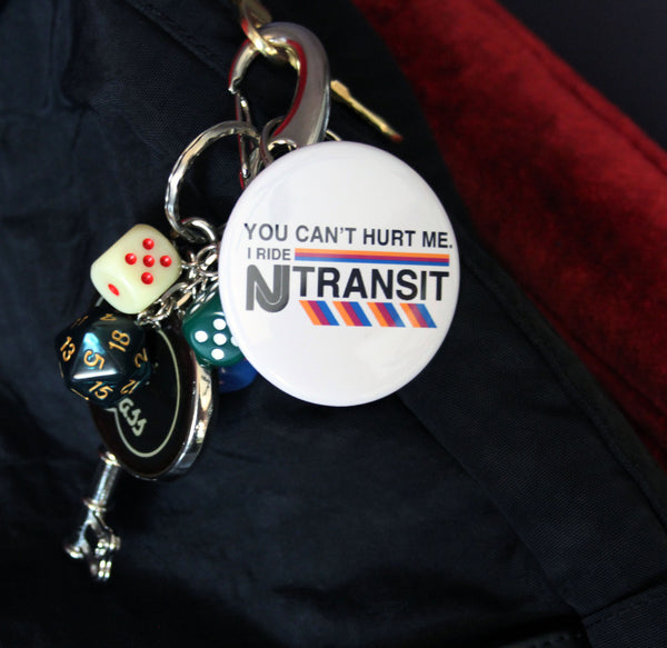 You Can't Hurt Me on NJ Transit Keychain Bottle Opener