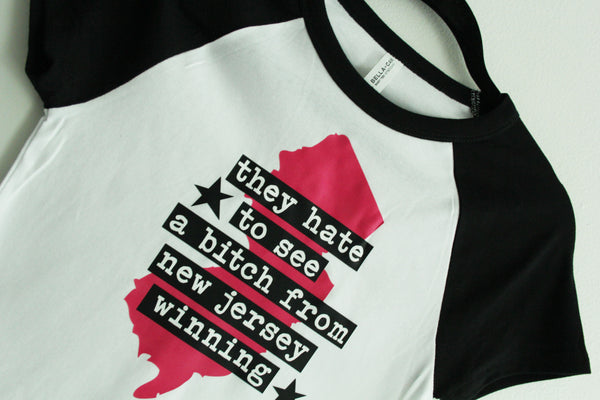 They Hate to See a Bitch from New Jersey Winning Baby Tee