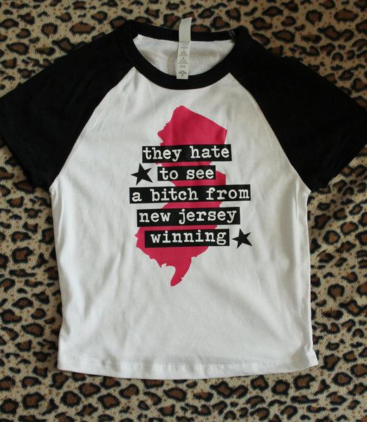 They Hate to See a Bitch from New Jersey Winning Baby Tee