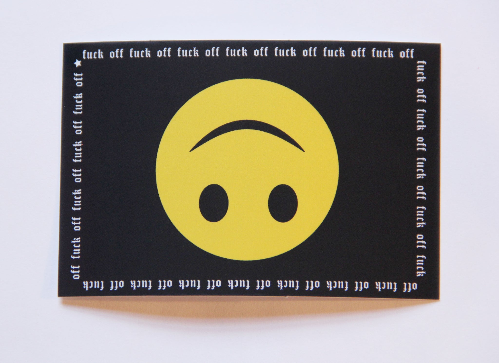 SALE F-Off Smiley Sticker – Midge Blitz
