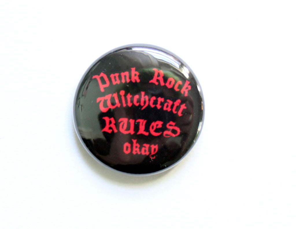 Punk Rock Witchcraft One Inch Button – Midge Blitz