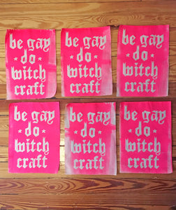 Be Gay Do Witchcraft Sew On Back Patch