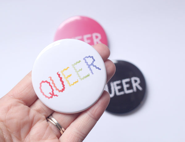 Queer 2.25 Inch Button