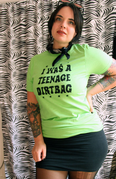 Teenage Dirtbag T-Shirt in Lime Green