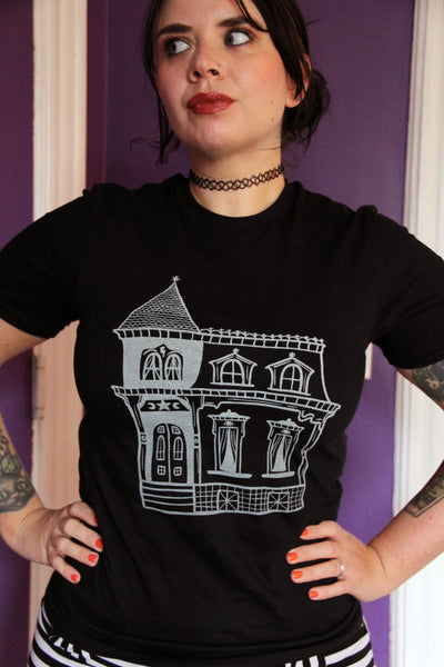 Haunted House GLOWS IN THE DARK! T-Shirt