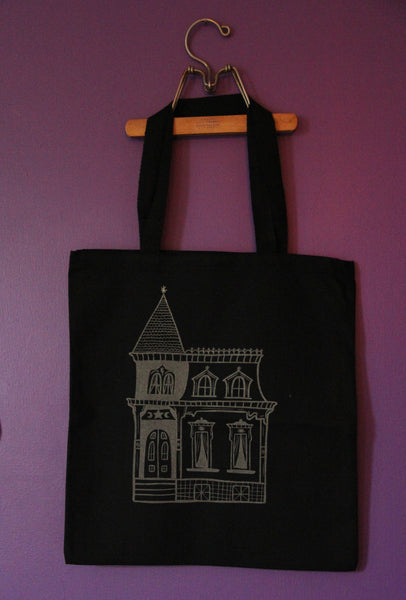 Haunted House GLOWS IN THE DARK Tote
