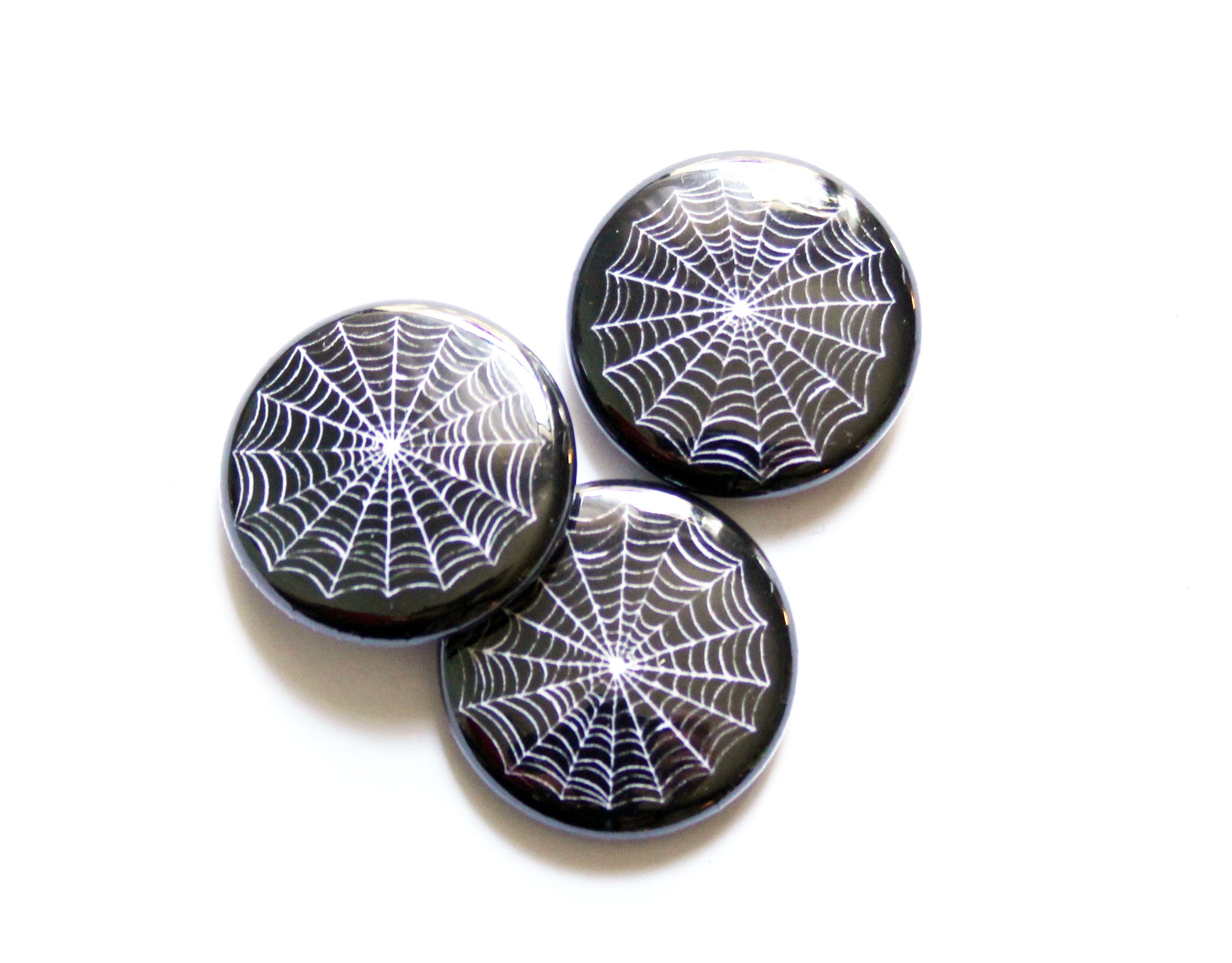 Spiderweb One Inch Button