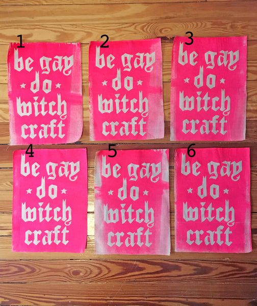 Be Gay Do Witchcraft Sew On Back Patch
